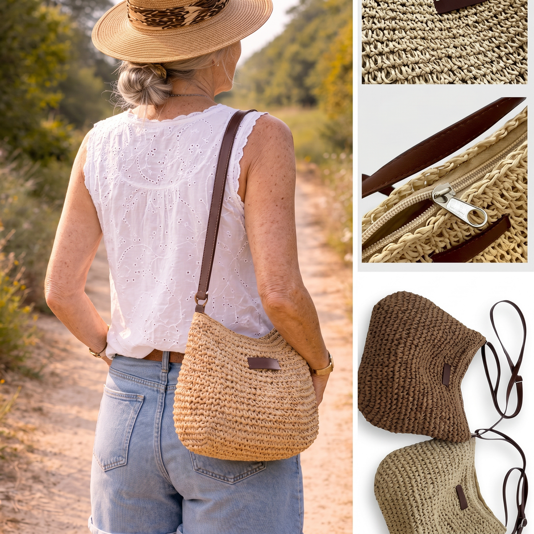 Simona Elegant Woven Shoulder Bag