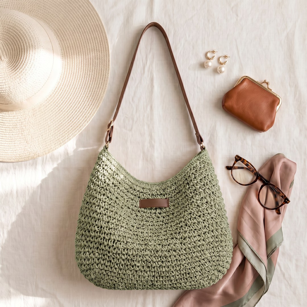 Simona Elegant Woven Shoulder Bag