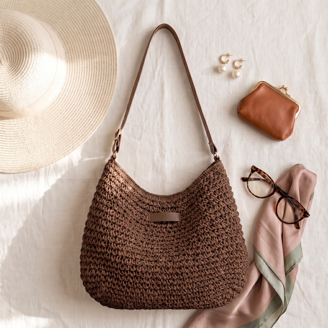 Simona Elegant Woven Shoulder Bag