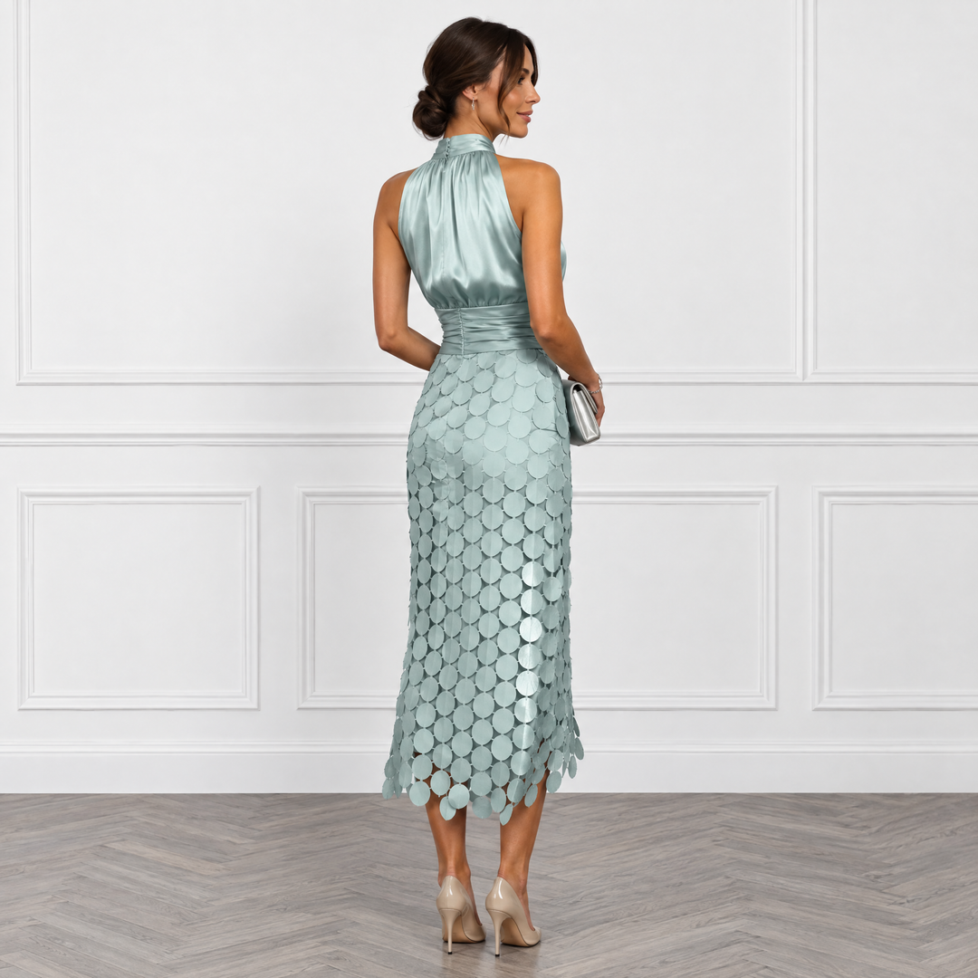 Celine | Elegant Midi Dress for Ceremonies