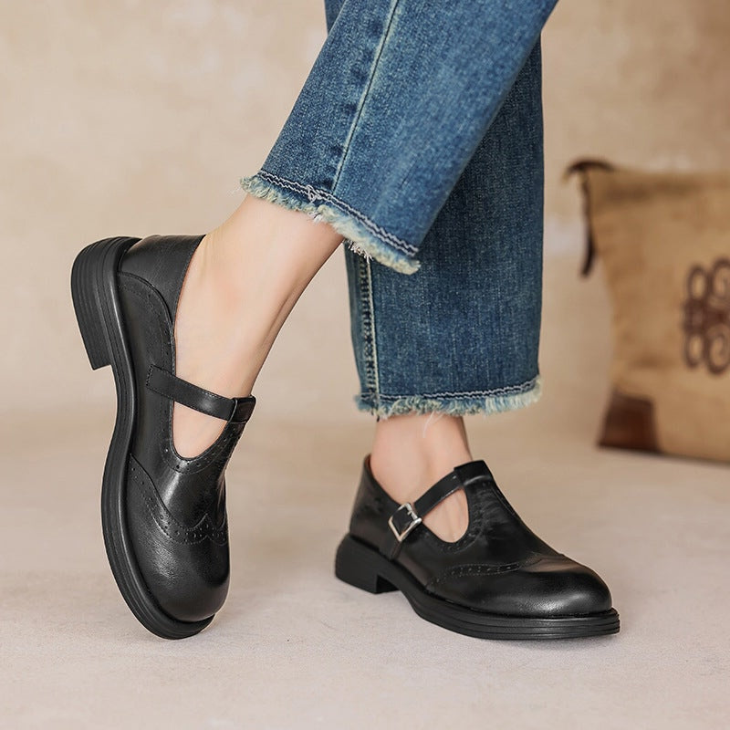 Verda Vegan Leather Mary Jane Flats