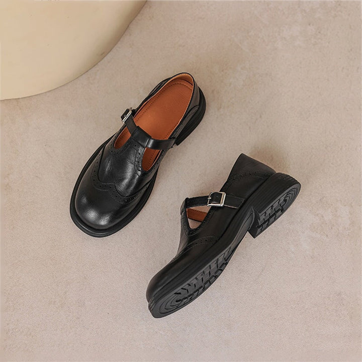 Verda Vegan Leather Mary Jane Flats