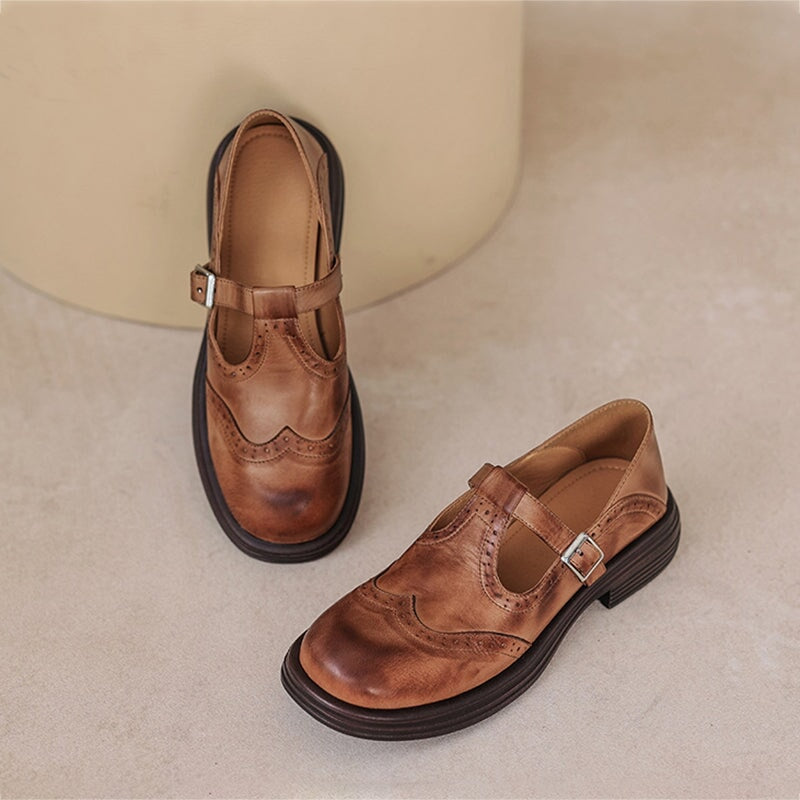Verda Vegan Leather Mary Jane Flats