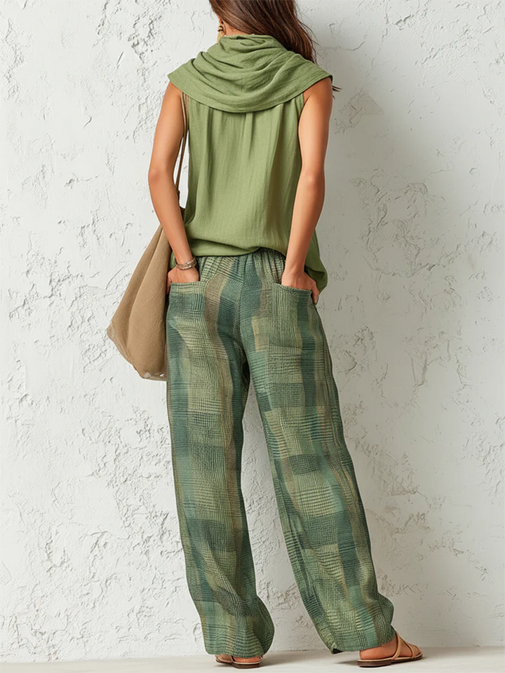 Bruna Sleeveless Top and Wide Leg Pants Set