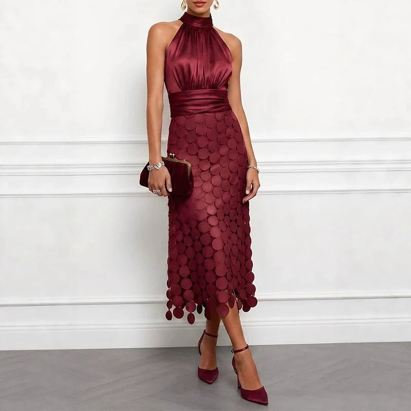 Celine | Elegant Midi Dress for Ceremonies